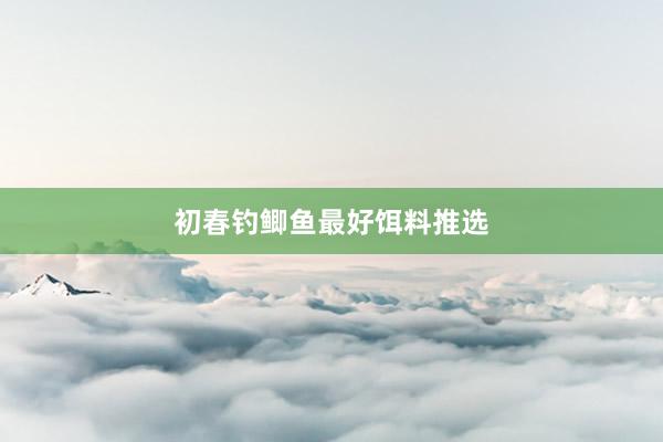 初春钓鲫鱼最好饵料推选